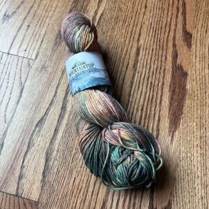 Mountain Top Yarn Wool Cotton Blend Multicolor Fall Neutral Brown Campfire Night